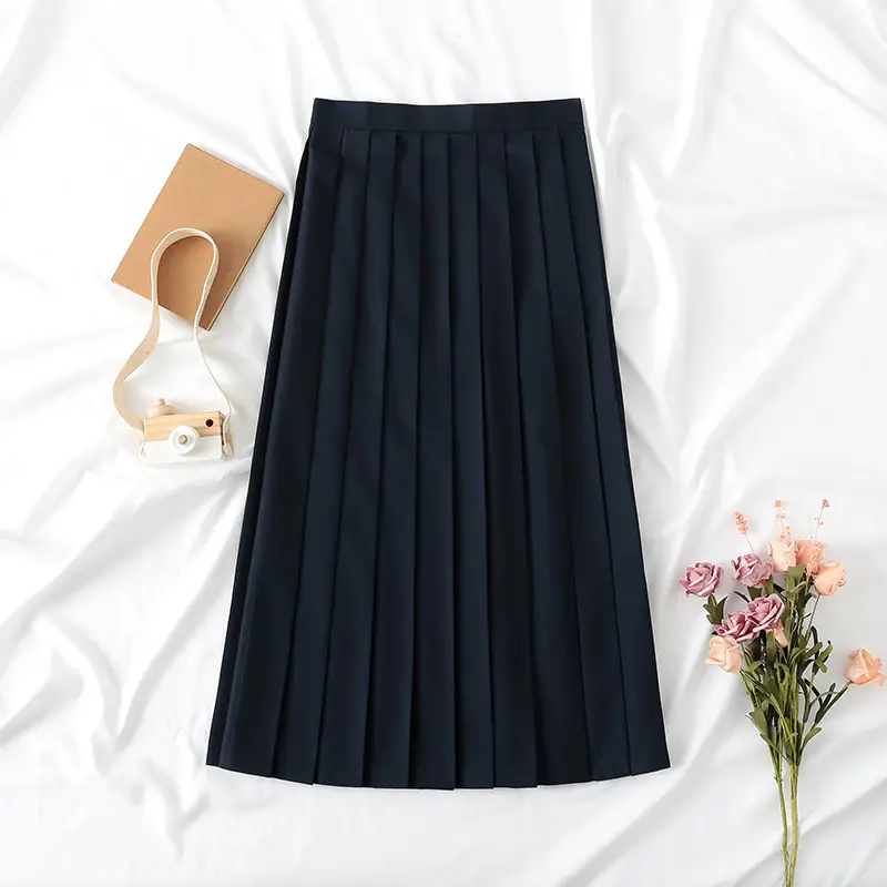 Deep Blue Japanese Style School Uniform Suit for Girls