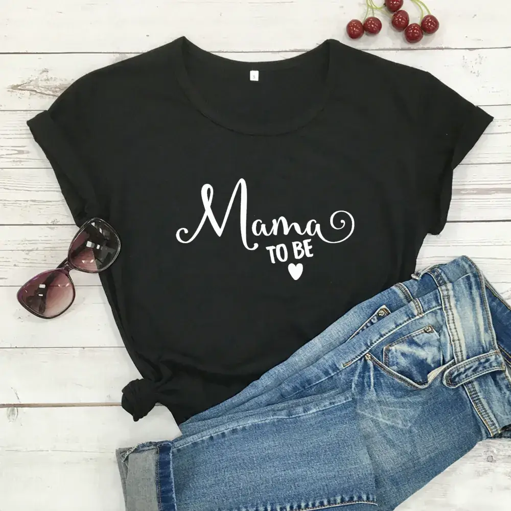 Mama to Be Cotton T-Shirt for Women Men