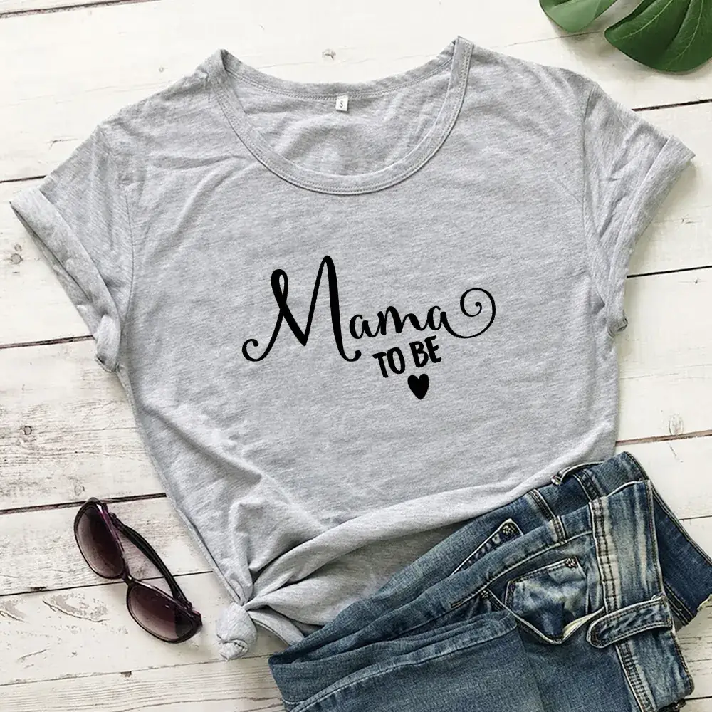 Mama to Be Cotton T-Shirt for Women Men