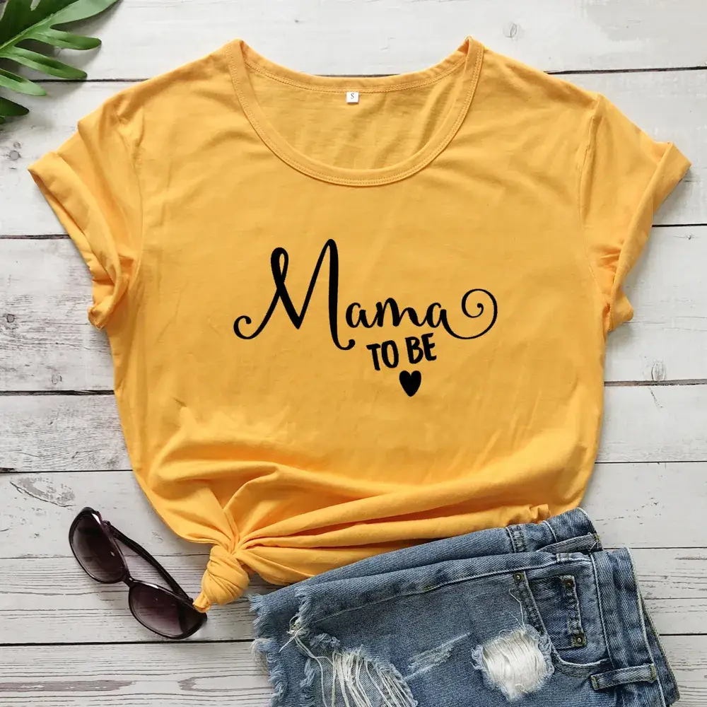 Mama to Be Cotton T-Shirt for Women Men