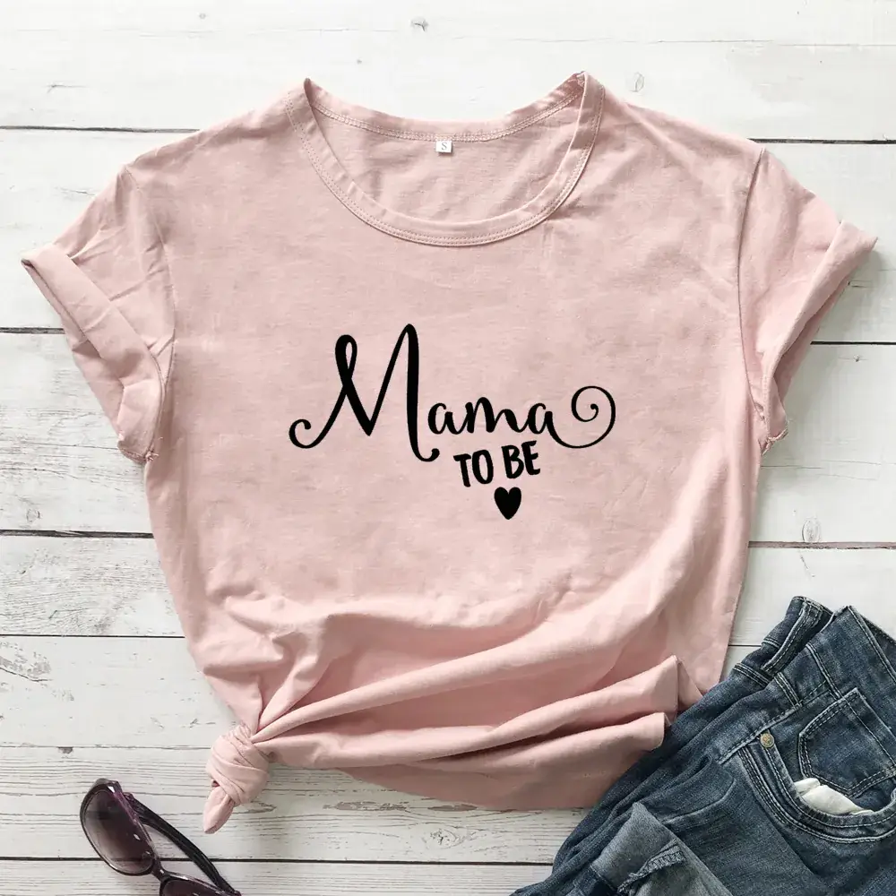 Mama to Be Cotton T-Shirt for Women Men