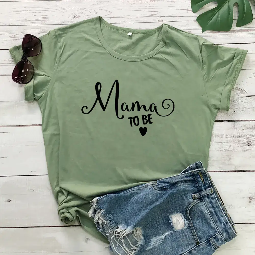 Mama to Be Cotton T-Shirt for Women Men