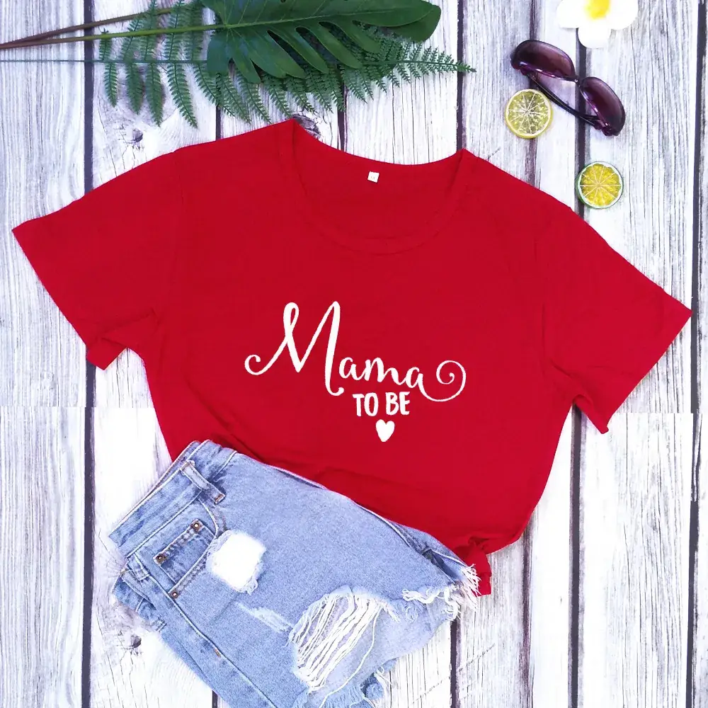 Mama to Be Cotton T-Shirt for Women Men