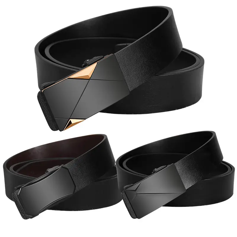 New Men's Toothless Automatic Leather Belt - Image 21