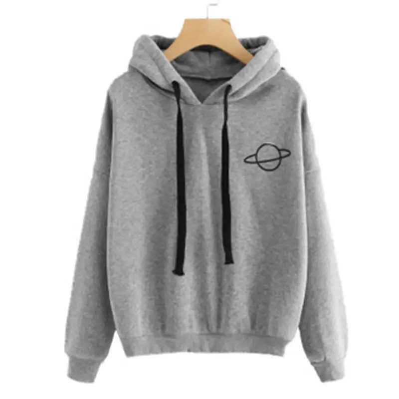 Pink Printed Hooded Sweatshirt for Women — feature 5