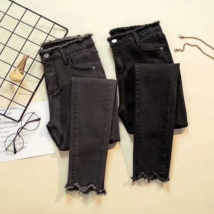 Korean-style Chubby Jeans Women High Waist Large - Image 6
