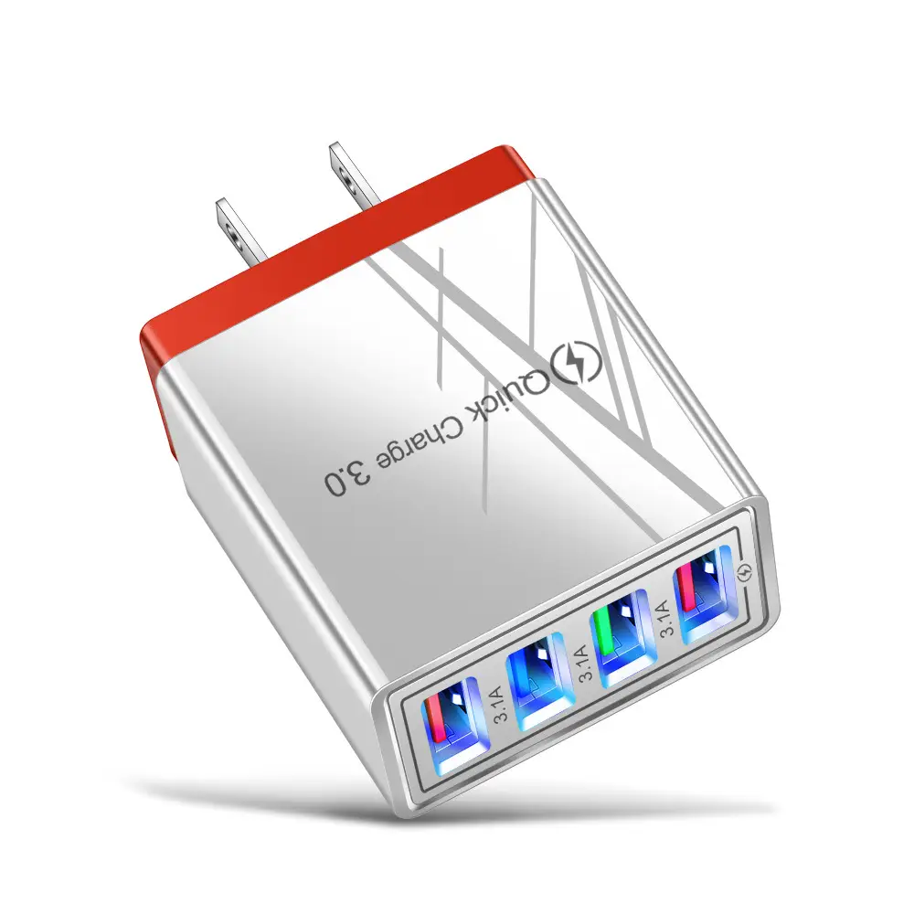 4 USB Charging Head with Luminous Color & 3A Smart Charging - Image 11