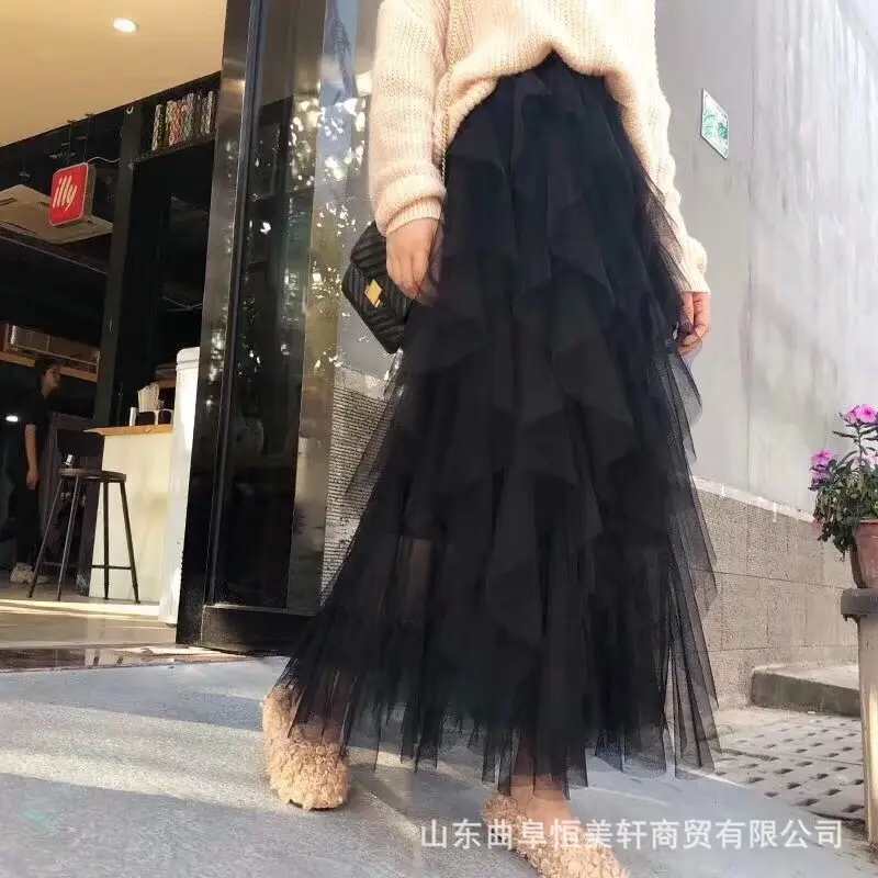 Irregular Cake Vessel Skirt Women's Autumn Winter 2023 - Image 2