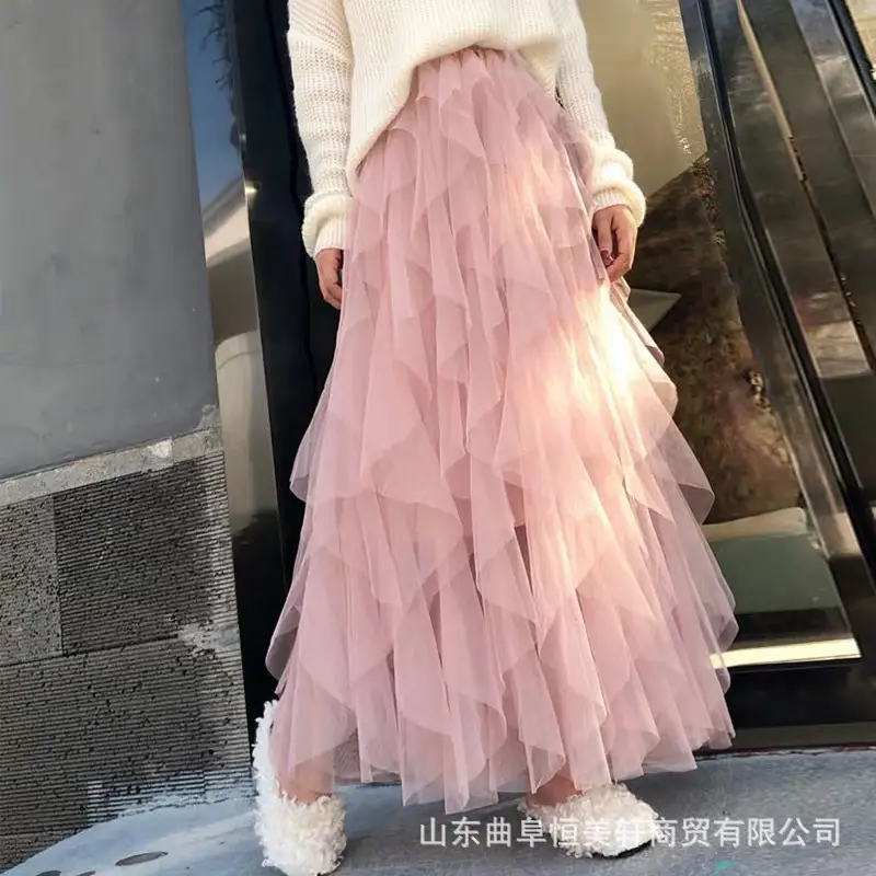 Irregular Cake Vessel Skirt Women's Autumn Winter 2023 - Image 3