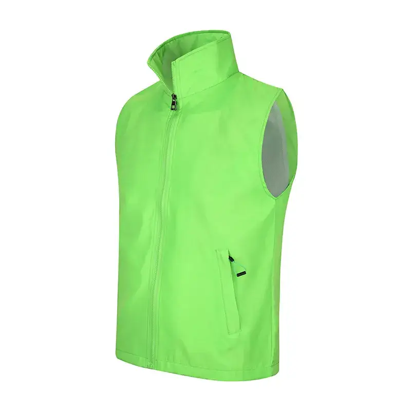 Yellow Sleeve Vest with Logo Print for Volunteers