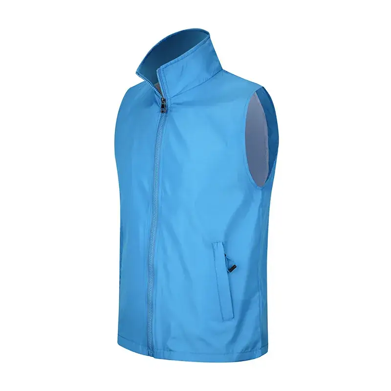 Yellow Sleeve Vest with Logo Print for Volunteers