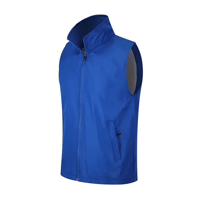 Yellow Sleeve Vest with Logo Print for Volunteers