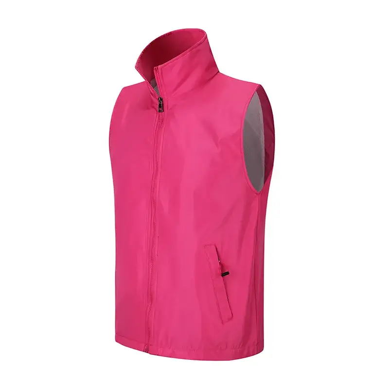 Yellow Sleeve Vest with Logo Print for Volunteers