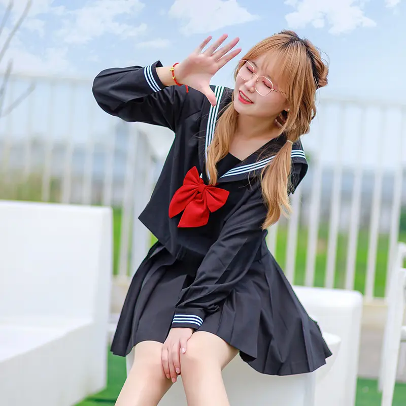 Black Plain Skirt for Women Middle Clothing Autumn Winter - Image 14