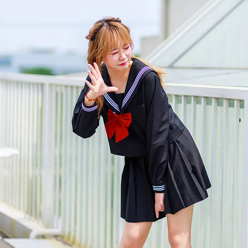 Black Plain Skirt for Women Middle Clothing Autumn Winter - Image 15