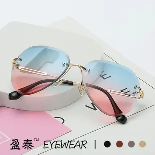 New Retro Half Frame Glasses Fashionable Trendy Internet Celebrity Same Style Sunglasses Frame ins Small Fragrant Sunglasses — feature 16