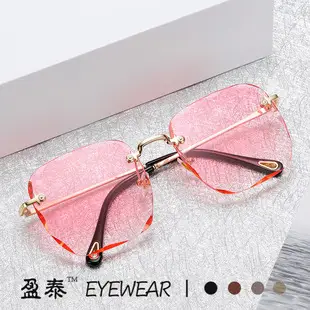 New Retro Half Frame Glasses Fashionable Trendy Internet Celebrity Same Style Sunglasses Frame ins Small Fragrant Sunglasses — feature 24