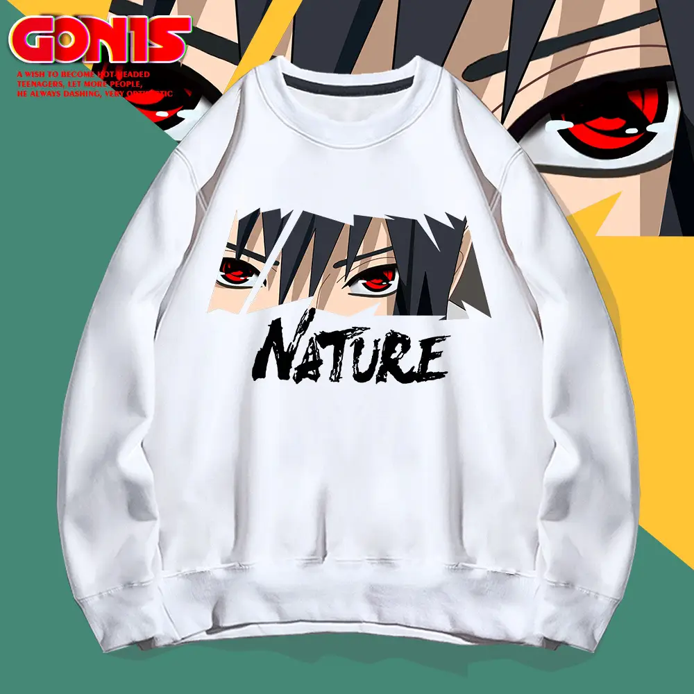 Men's Grey Graphic Sweatshirt Nature Print Loose Fit - Image 11