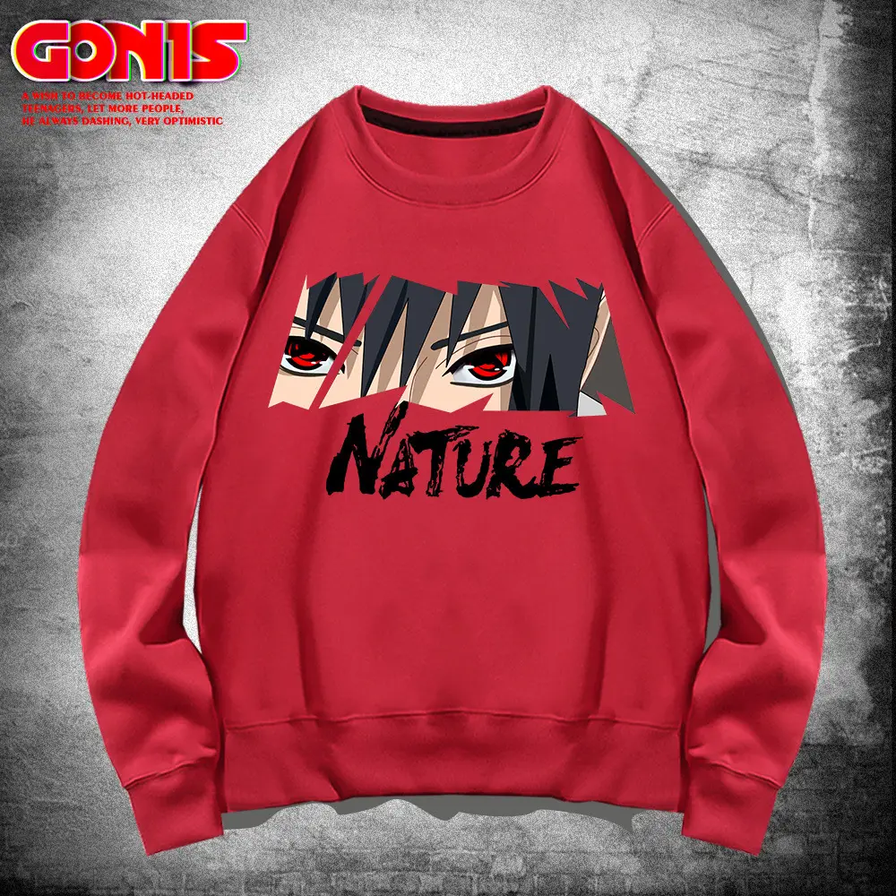 Men's Grey Graphic Sweatshirt Nature Print Loose Fit - Image 13
