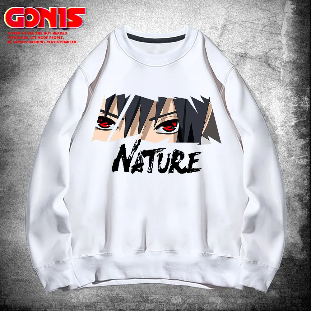 Men's Grey Graphic Sweatshirt Nature Print Loose Fit - Image 2