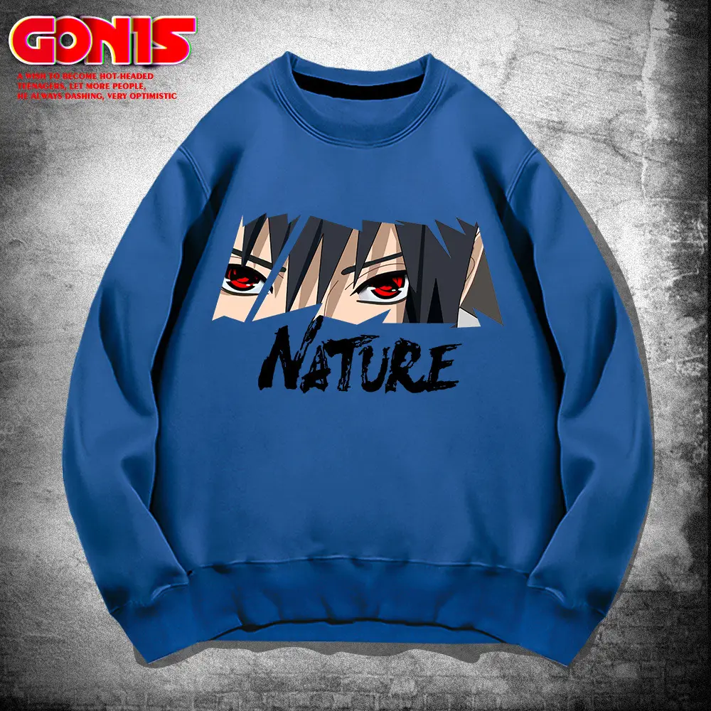 Men's Grey Graphic Sweatshirt Nature Print Loose Fit - Image 5