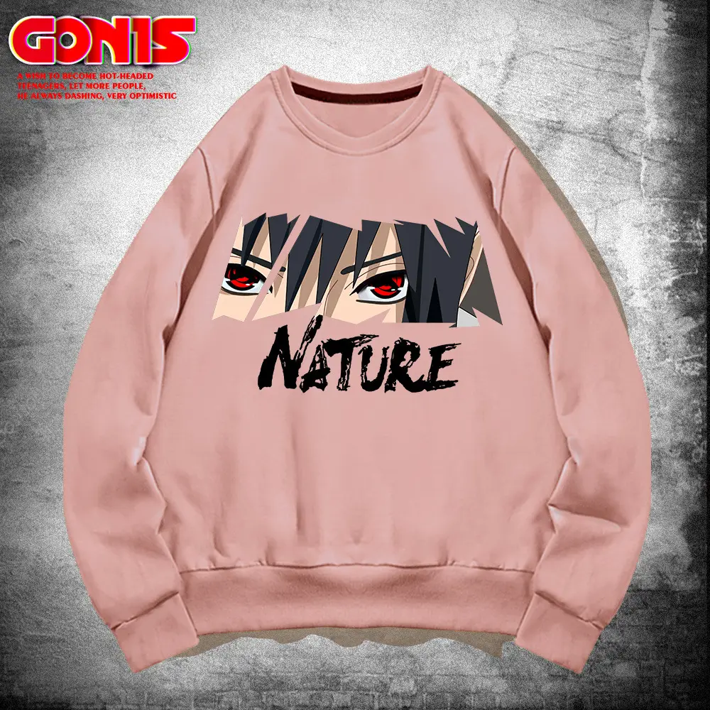 Men's Grey Graphic Sweatshirt Nature Print Loose Fit - Image 7