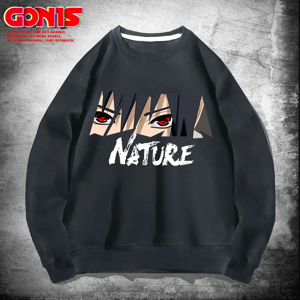 Men's Grey Graphic Sweatshirt Nature Print Loose Fit - Image 9