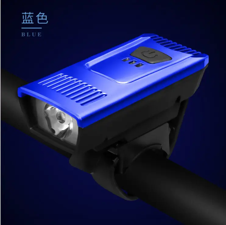 Blue USB Charging Night Riding Light for Bike & Mountain Bikes