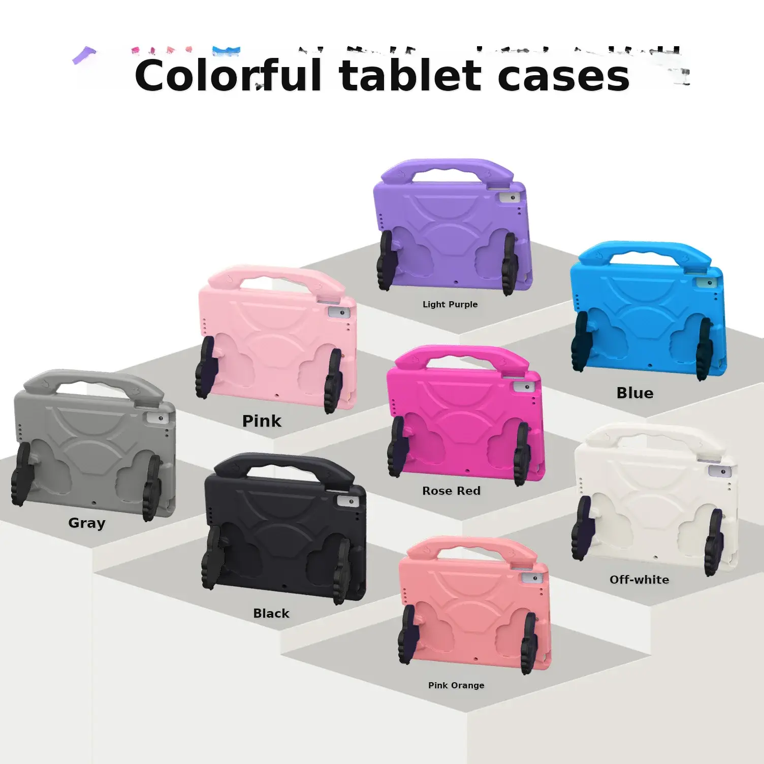 Pink iPad Tablet Case for Kids 10.2/10.5" Anti-Fall Portable — feature 1