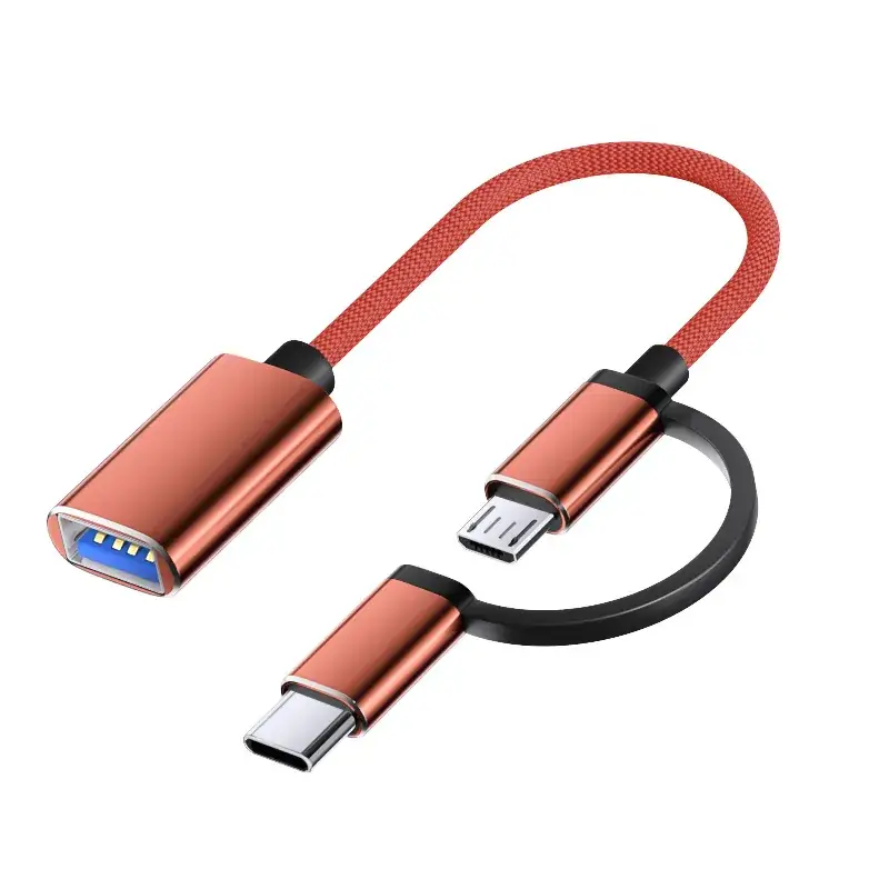 Android OTG Multi-Port Adapter with USB-C & Lightning - Image 2