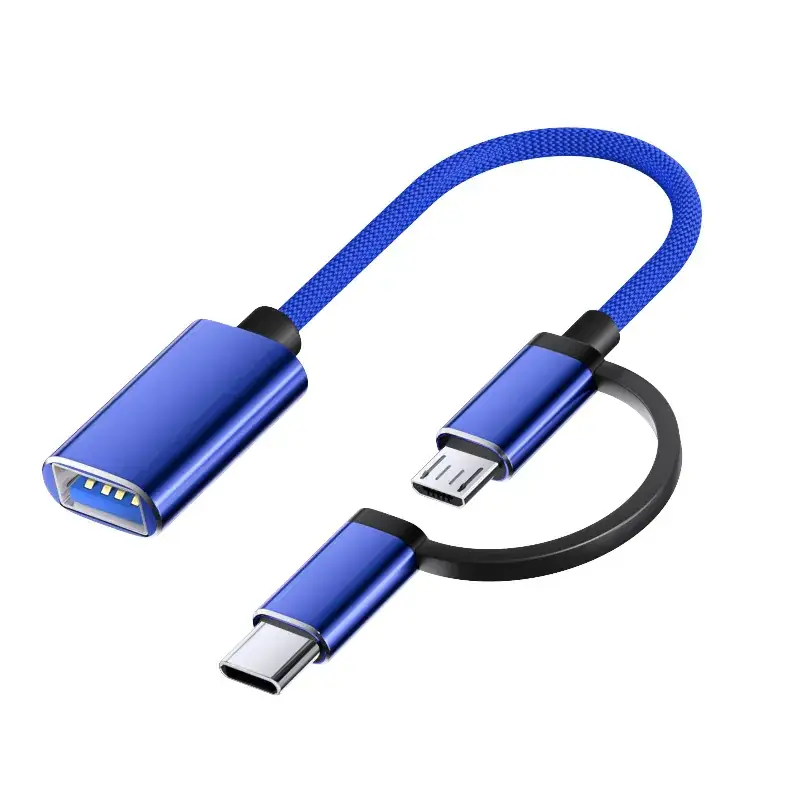 Android OTG Multi-Port Adapter with USB-C & Lightning - Image 3