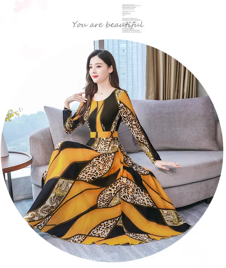 Red Printed Long Sleeve Kurti with Skirt Set — feature 12