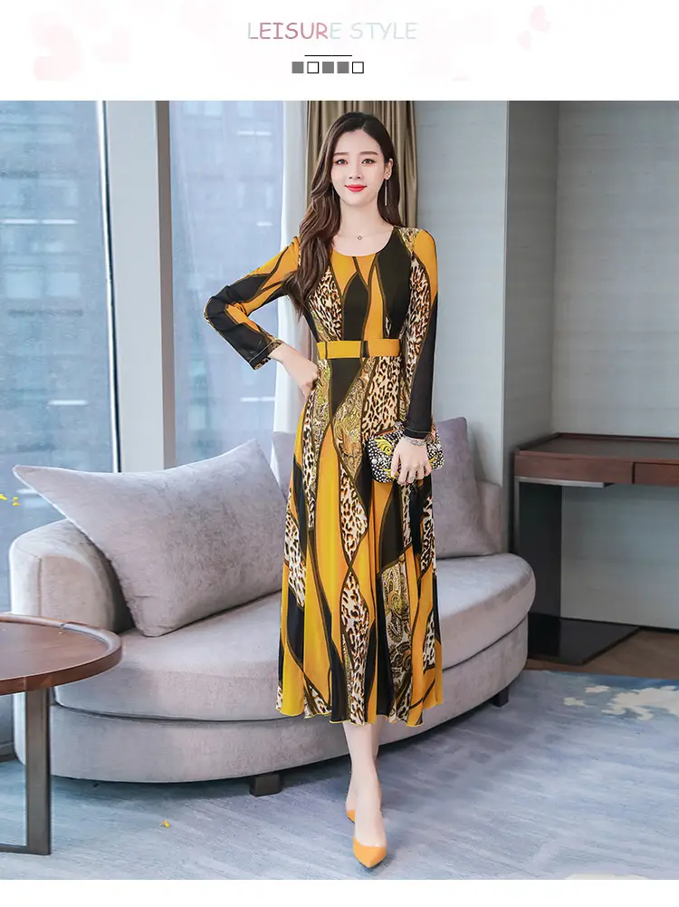 Red Printed Long Sleeve Kurti with Skirt Set — feature 15