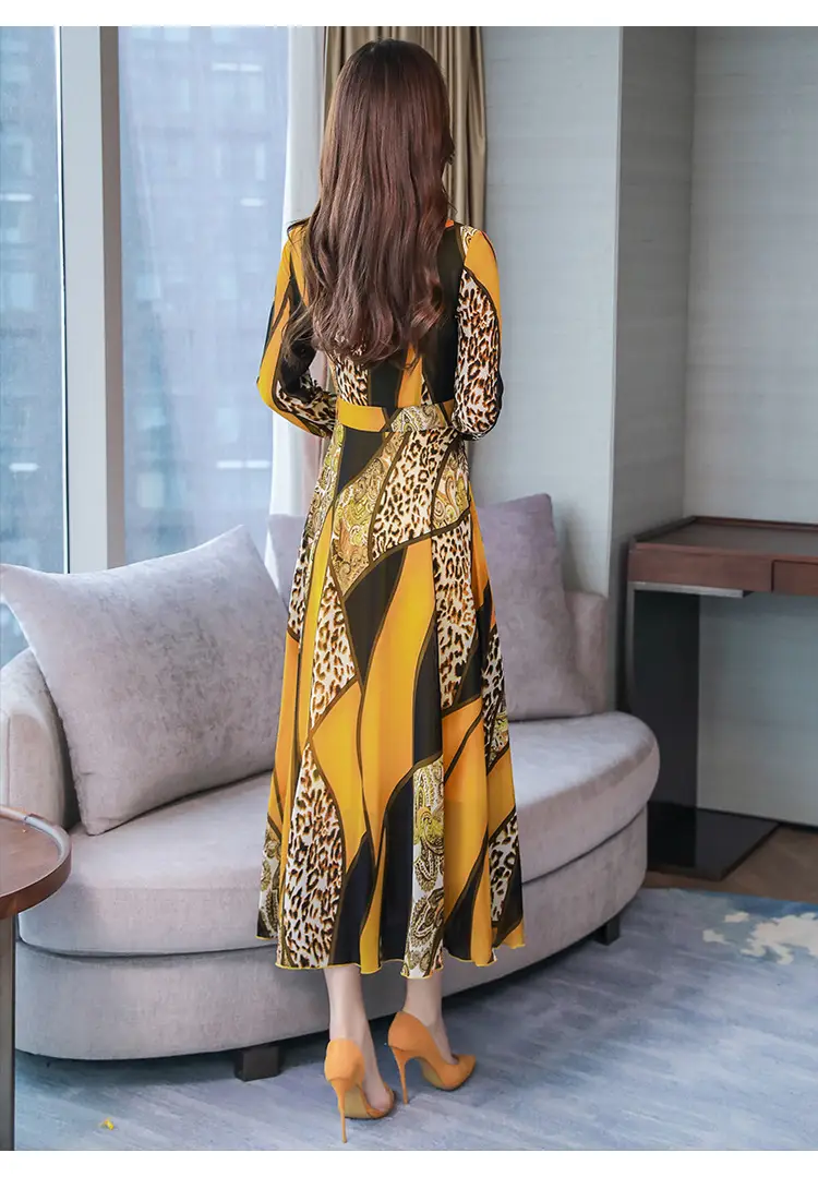 Red Printed Long Sleeve Kurti with Skirt Set — feature 17
