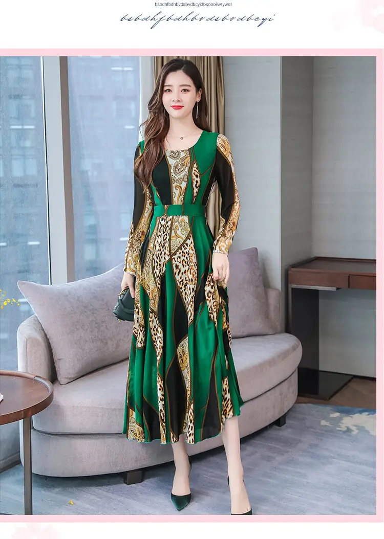 Red Printed Long Sleeve Kurti with Skirt Set — feature 20