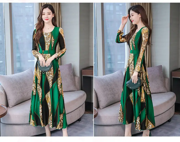 Red Printed Long Sleeve Kurti with Skirt Set — feature 21