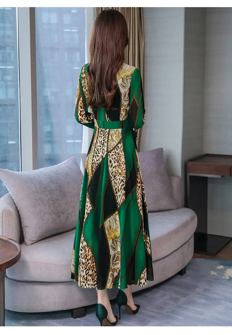Red Printed Long Sleeve Kurti with Skirt Set — feature 23