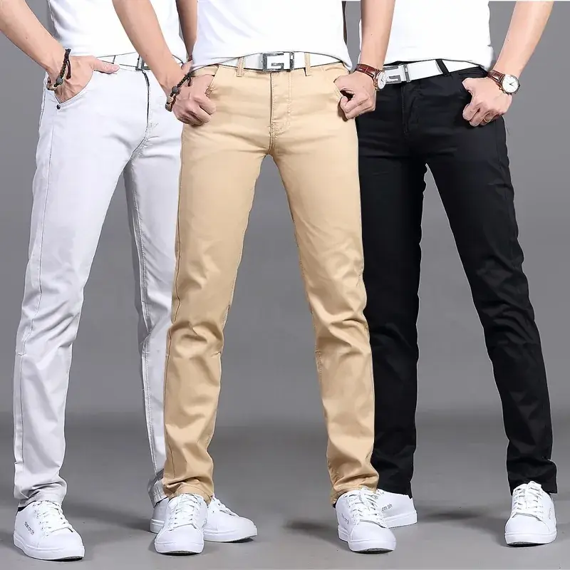 2019 Men Slim Fit Maroon Pants Casual Wear - Image 9
