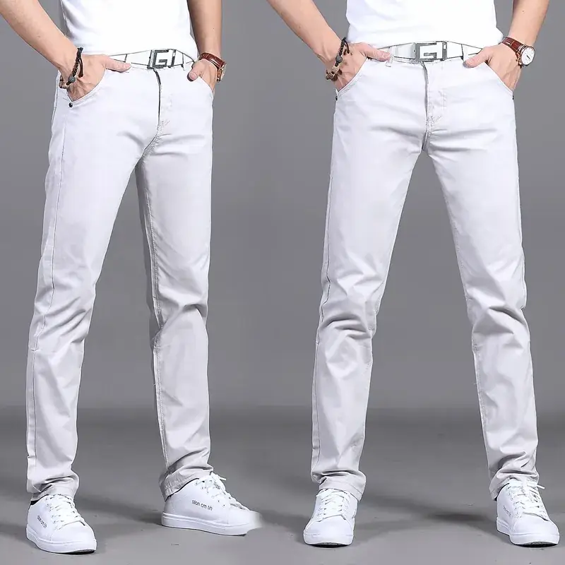 2019 Men Slim Fit Maroon Pants Casual Wear - Image 3