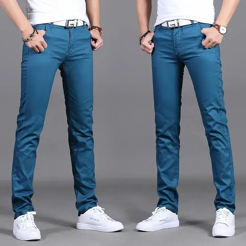 2019 Men Slim Fit Maroon Pants Casual Wear - Image 5