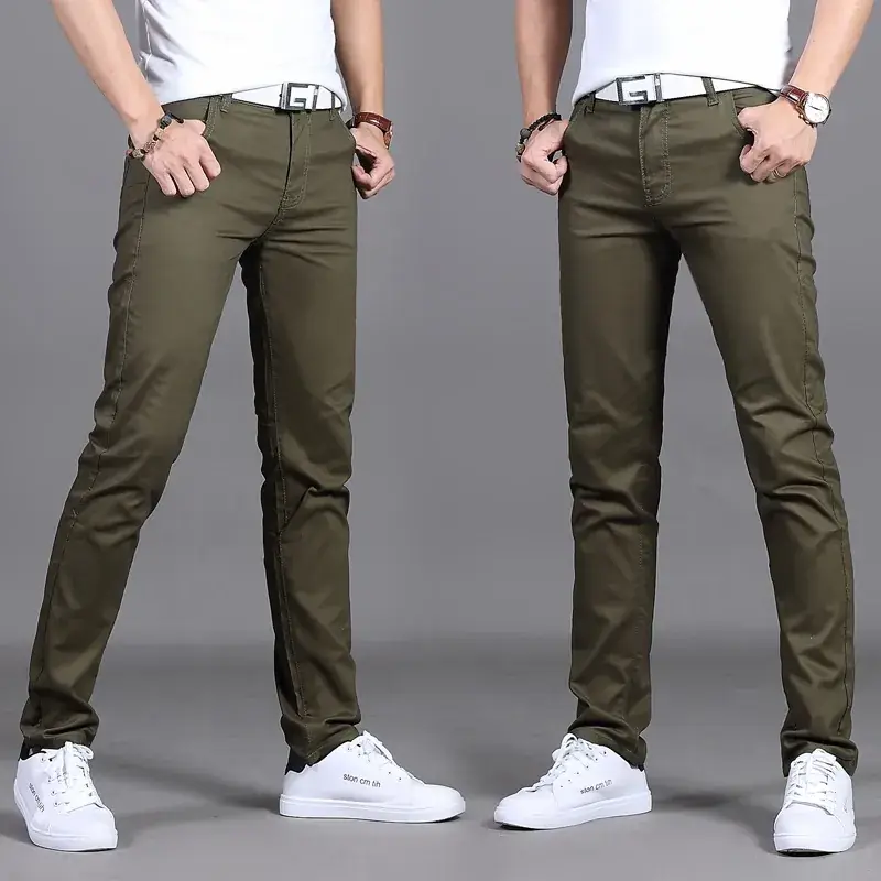 2019 Men Slim Fit Maroon Pants Casual Wear - Image 6