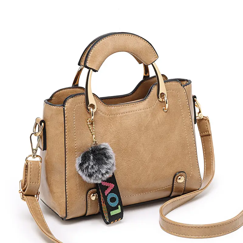 Women's 2023 Handbags Retro Oil Wax Leather Small Square - Image 8