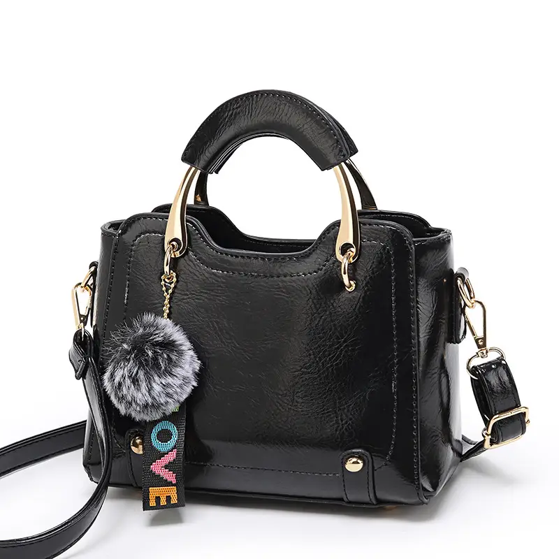 Women's 2023 Handbags Retro Oil Wax Leather Small Square - Image 2