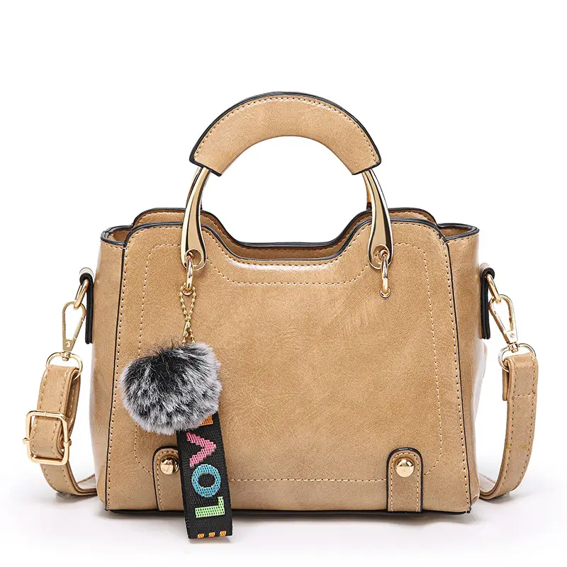 Women's 2023 Handbags Retro Oil Wax Leather Small Square - Image 3