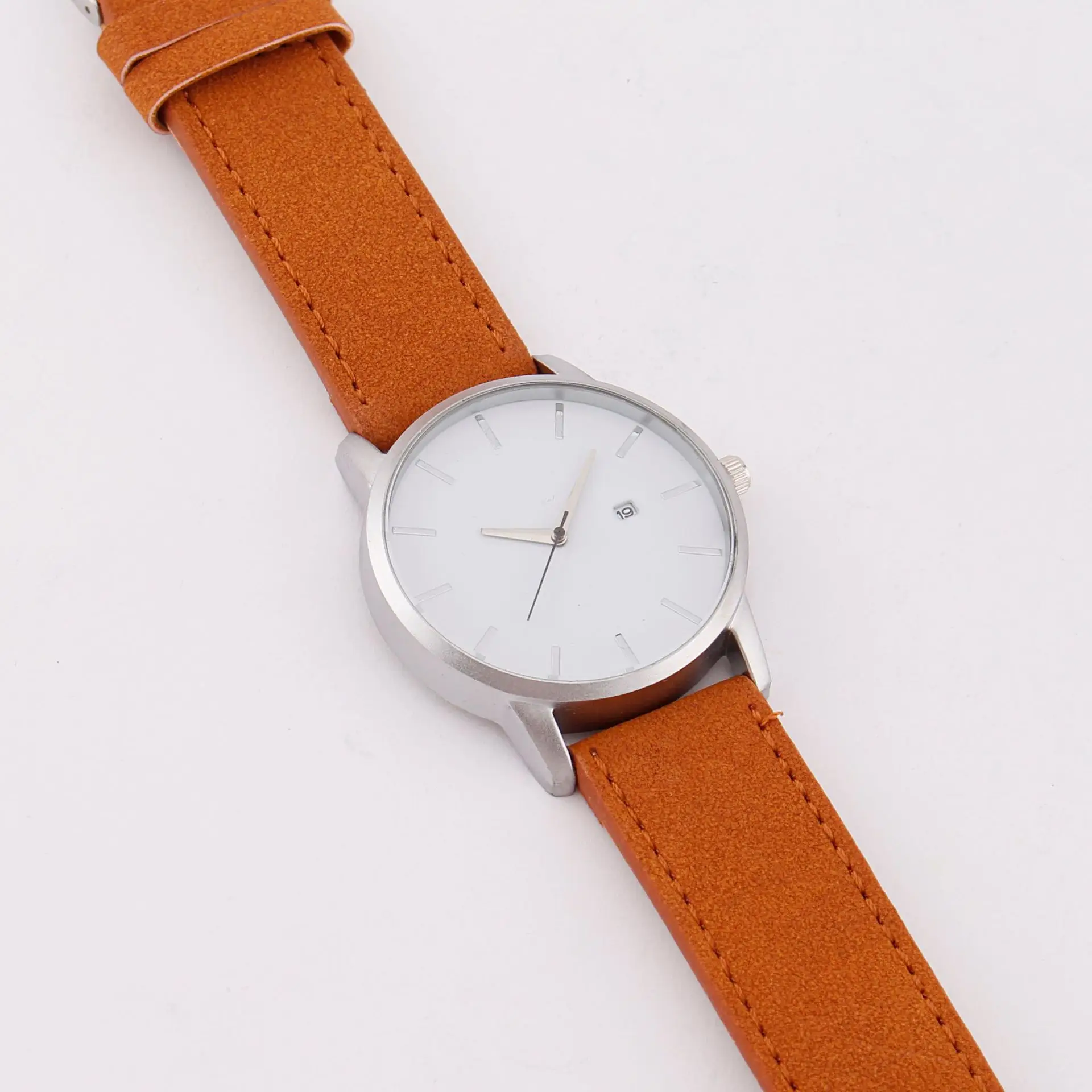 Men's Quartz Calendar Watch with Black Strap