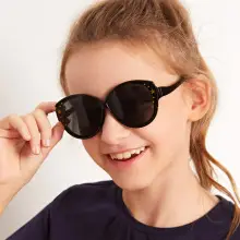 Purple Heart-Shaped Glass Sunglasses for Girls — feature 1