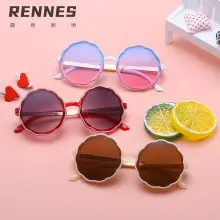 Purple Heart-Shaped Glass Sunglasses for Girls — feature 21