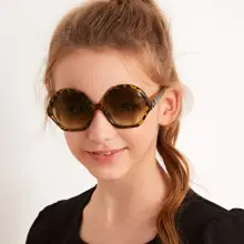 Purple Heart-Shaped Glass Sunglasses for Girls — feature 7