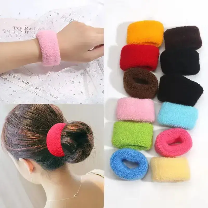 Korean Vintage Nylon Hair Ring Towel Ring for Women - Image 4