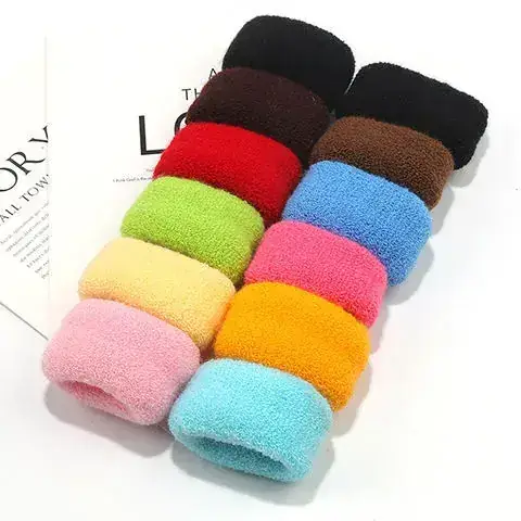 Korean Vintage Nylon Hair Ring Towel Ring for Women - Image 2